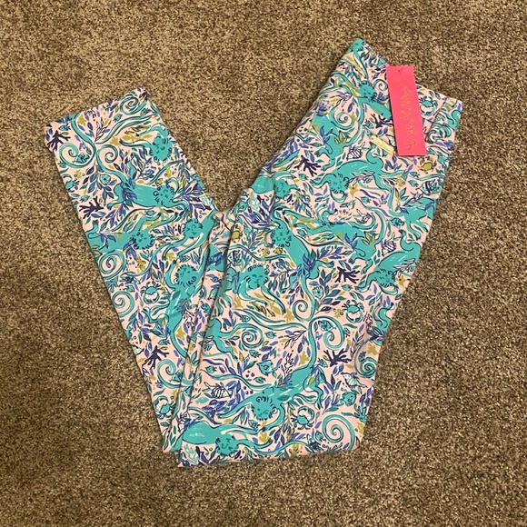 NWT Lilly Pulitzer South Ocean Skinny Monkey Sea 0 - Picture 2 of 4